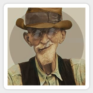 Frank the Farmer -  Funny Face - Caricature Sticker